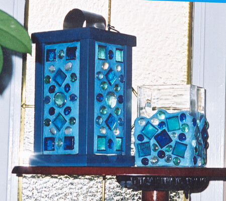 Blue Lantern & Vase