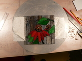 Coneflowers - just grouted
